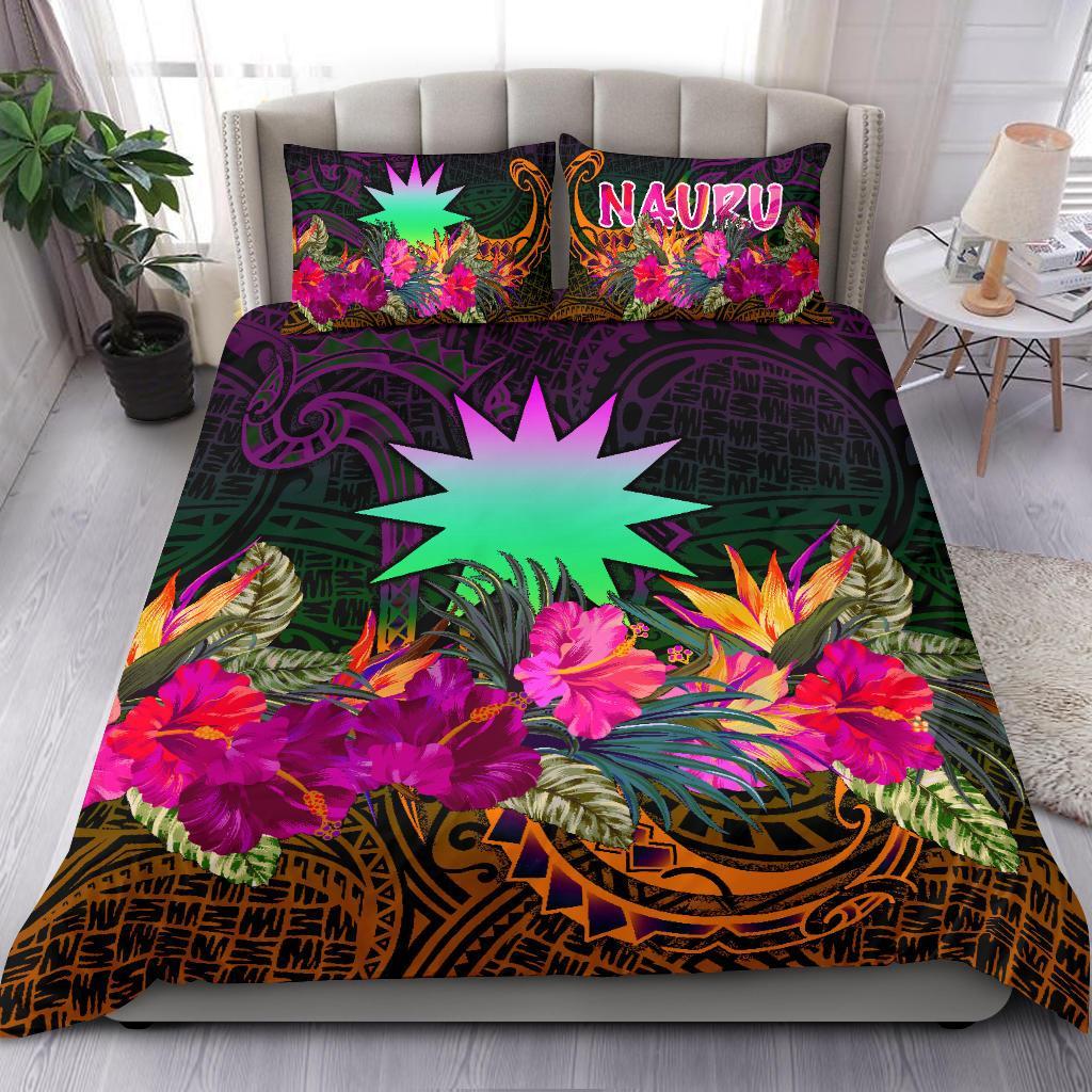 Nauru Bedding Set - Summer Hibiscus Reggae - Polynesian Pride