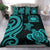 Samoa Polynesian Bedding Set - Turquoise Tentacle Turtle - Polynesian Pride