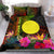 Palau Polynesian Personalised Bedding Set - Hibiscus and Banana Leaves Reggae - Polynesian Pride