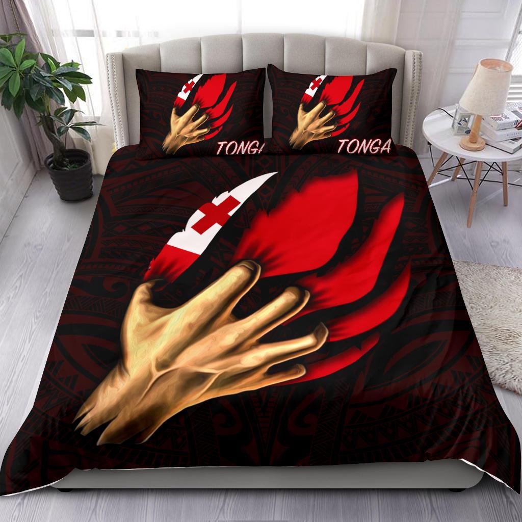 Tonga Bedding Set - Tonga In Me (Red) Red - Polynesian Pride