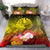 Tahiti Bedding Set - Humpback Whale with Tropical Flowers (Yellow) - Polynesian Pride