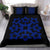 Hawaiian Bedding Set Royal Pattern - Black And Blue - A1 Style - Polynesian Pride