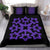 Hawaiian Bedding Set Royal Pattern - Black And Purple - A1 Style - Polynesian Pride