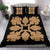 Hawaiian Bedding Set Royal Pattern - Black And Gold - C1 Style - Polynesian Pride