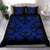 Hawaiian Bedding Set Royal Pattern - Black And Blue - C2 Style - Polynesian Pride