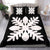 Hawaiian Royal Pattern Bedding Set - Black And White - D1 Style - Polynesian Pride