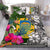 Tuvalu Bedding Set White - Turtle Plumeria Banana Leaf White - Polynesian Pride