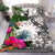 Nauru Bedding Set White - Turtle Plumeria Banana Leaf White - Polynesian Pride