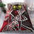 Hawaii Bedding Set - Tribal Flowers Special Pattern Red Color - Polynesian Pride