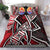 Tahiti Bedding Set - Tribal Flowers Special Pattern Red Color Red - Polynesian Pride