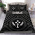 Kosrae Bedding Set - Kosrae Flag In Polynesian Tattoo Style (Black) - Polynesian Pride