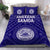 American Samoa Bedding Set - Seal In Polynesian Tattoo Style ( Blue) Blue - Polynesian Pride