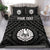 Tahiti Personalised Bedding Set - Tahiti Seal In Polynesian Tattoo Style (Black) Black - Polynesian Pride