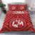 Tonga Bedding Set - Tonga Seal With Polynesian Tattoo Style (Red) Red - Polynesian Pride