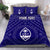 Guam Personalised Bedding Set - Guam Seal With Polynesian Tattoo Style (Blue) - Polynesian Pride