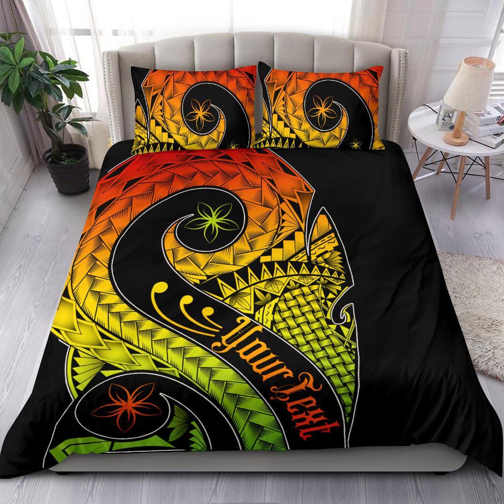 Samoa Personalised Bedding Set - Samoa Polynesian Decorative Patterns Reggae - Polynesian Pride