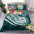 Tahiti Polynesian Bedding Set - Summer Plumeria (Turquoise) - Polynesian Pride