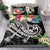 Tonga Polynesian Bedding Set - Summer Plumeria (Black) - Polynesian Pride