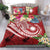 Marshall Islands Polynesian Bedding Set - Summer Plumeria (Red) Red - Polynesian Pride