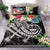 Guam Polynesian Bedding Set - Summer Plumeria (Black) - Polynesian Pride