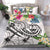 Guam Polynesian Bedding Set - Summer Plumeria (White) - Polynesian Pride