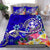 Tonga Bedding Set - Turtle Plumeria (Blue) - Polynesian Pride