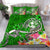 Tonga Bedding Set - Turtle Plumeria (Green) Green - Polynesian Pride