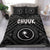 Chuuk Bedding Set - Chuuk Seal With Polynesian Tattoo Style ( Black) - Polynesian Pride