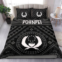 Pohnpei Bedding Set - Pohnpei Seal With Polynesian Tattoo Style ( Black) - Polynesian Pride