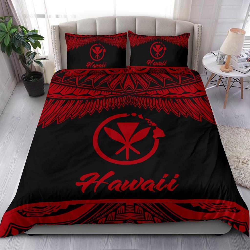 Hawaii Polynesian Bedding set - Hawaii Pride Red Version Red - Polynesian Pride