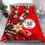 Niue Bedding Set - Tribal Flower With Special Turtles Red Color - Polynesian Pride