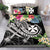 Wallis and Futuna Polynesian Bedding Set - Summer Plumeria (Black) - Polynesian Pride