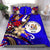 Niue Bedding Set - Tribal Flower With Special Turtles Blue Color - Polynesian Pride
