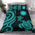 Nauru Bedding Set - Turquoise Tentacle Turtle - Polynesian Pride