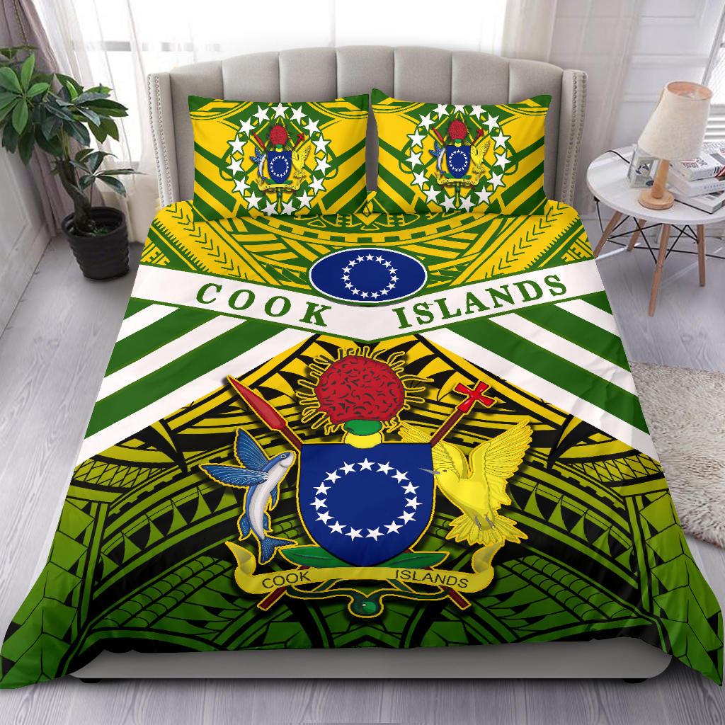 Cook Islands Rugby Bedding Set Spirit Art - Polynesian Pride