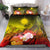 Marshall Islands Bedding Set - Humpback Whale with Tropical Flowers (Yellow) Yellow - Polynesian Pride