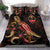 Guam Polynesian Bedding Set - Turtle With Blooming Hibiscus Gold Gold - Polynesian Pride