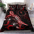 Chuuk Polynesian Bedding Set - Turtle With Blooming Hibiscus Red Red - Polynesian Pride