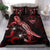 Guam Polynesian Bedding Set - Turtle With Blooming Hibiscus Red Red - Polynesian Pride