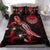 Tahiti Polynesian Bedding Set - Turtle With Blooming Hibiscus Red Red - Polynesian Pride