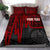 Tahiti Personalised Bedding Set - Tahiti Seal In Heartbeat Patterns Style (Red) Red - Polynesian Pride