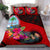 Guam Bedding Set - Polynesian Hook And Hibiscus (Red) Red - Polynesian Pride