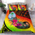 Guam Bedding Set - Polynesian Hook And Hibiscus (Raggae) - Polynesian Pride