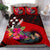 Kosrae Bedding Set - Polynesian Hook And Hibiscus (Red) - Polynesian Pride