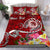 FSM Custom Personalised Bedding Set - Turtle Plumeria (RED) - Polynesian Pride