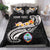 Guam Personalised Bedding Set - Guam Seal Polynesian Patterns Plumeria (Black) Black - Polynesian Pride