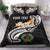 Pohnpei Custom Personalised Bedding Set - Pohnpei Seal Polynesian Patterns Plumeria (Black) Black - Polynesian Pride