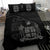 Fiji Duvet Cover Set - Fiji Flag & Coat Of Arms Blacks - Polynesian Pride