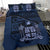 Fiji Duvet Cover Set - Fiji Flag & Coat Of Arms Blue - Polynesian Pride