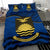 Kiribati Duvet Cover Set - Kiribati Flag & Coat Of Arms Dark Blue - Polynesian Pride